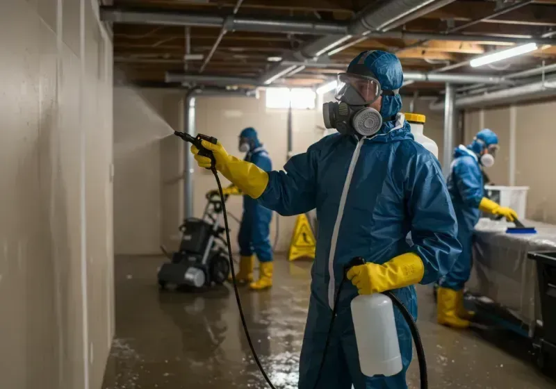 Basement Sanitization and Antimicrobial Treatment process in Butler, NJ