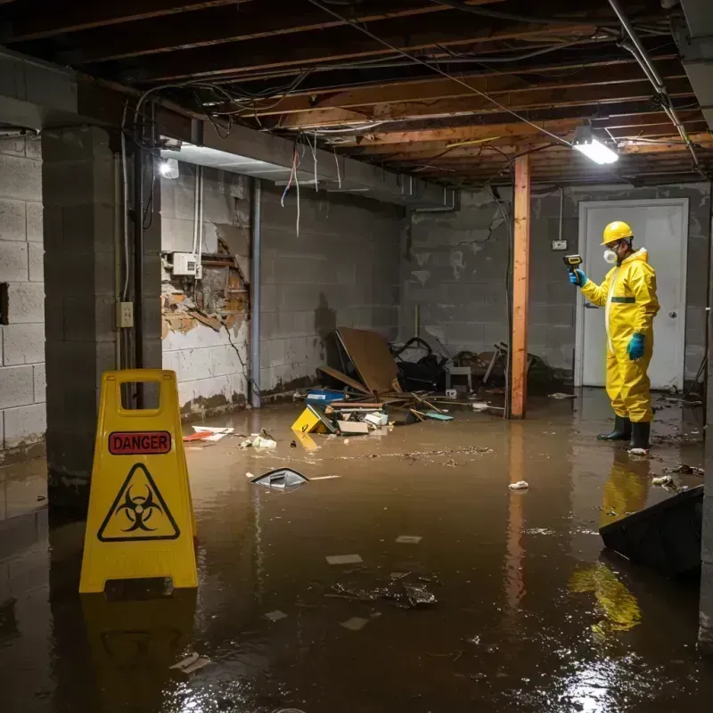 Flooded Basement Electrical Hazard in Butler, NJ Property